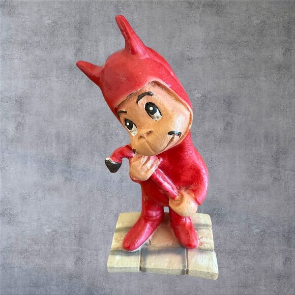 Vtg Cantinflas El Diablo Devil Figurine Mario Moreno Mexican Movie Statue RARE